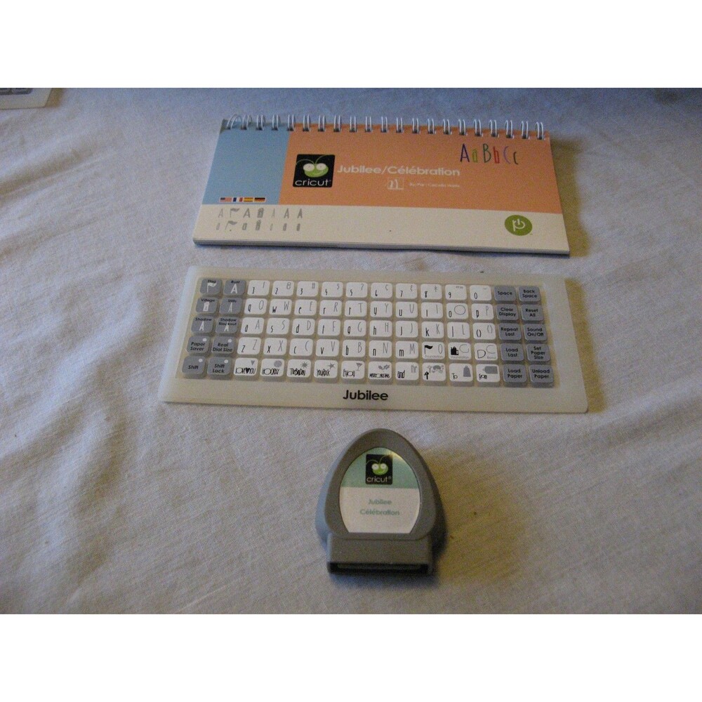 Cricut Jubilee Cartidge With Manual & Keypad Overalay